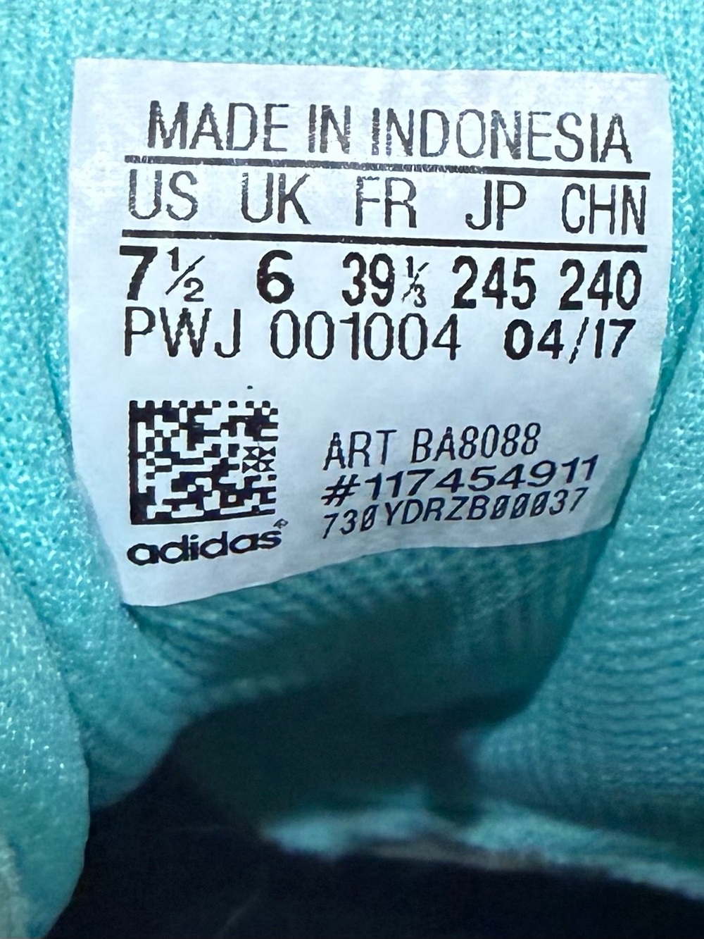 Adidas Duramo 8 women's running shoes. Size 7.5 - Picture 5 of 5